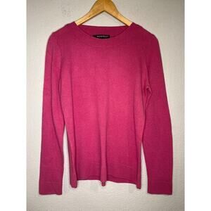 Avellini 2 ply cashmere boat neck fitted sweater L